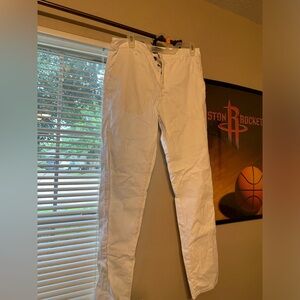 White chino pants